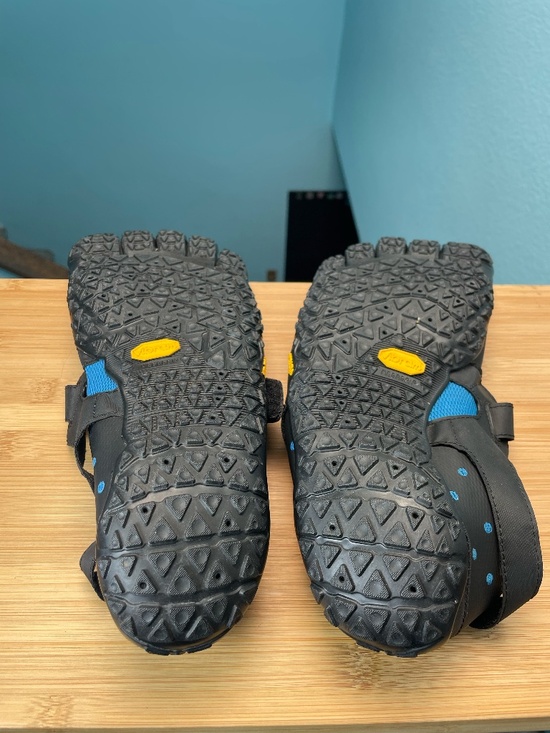 Vibram FiveFingers V-Aqua Blue Black Water Shoes 19M7301 49 13-14 EUC!